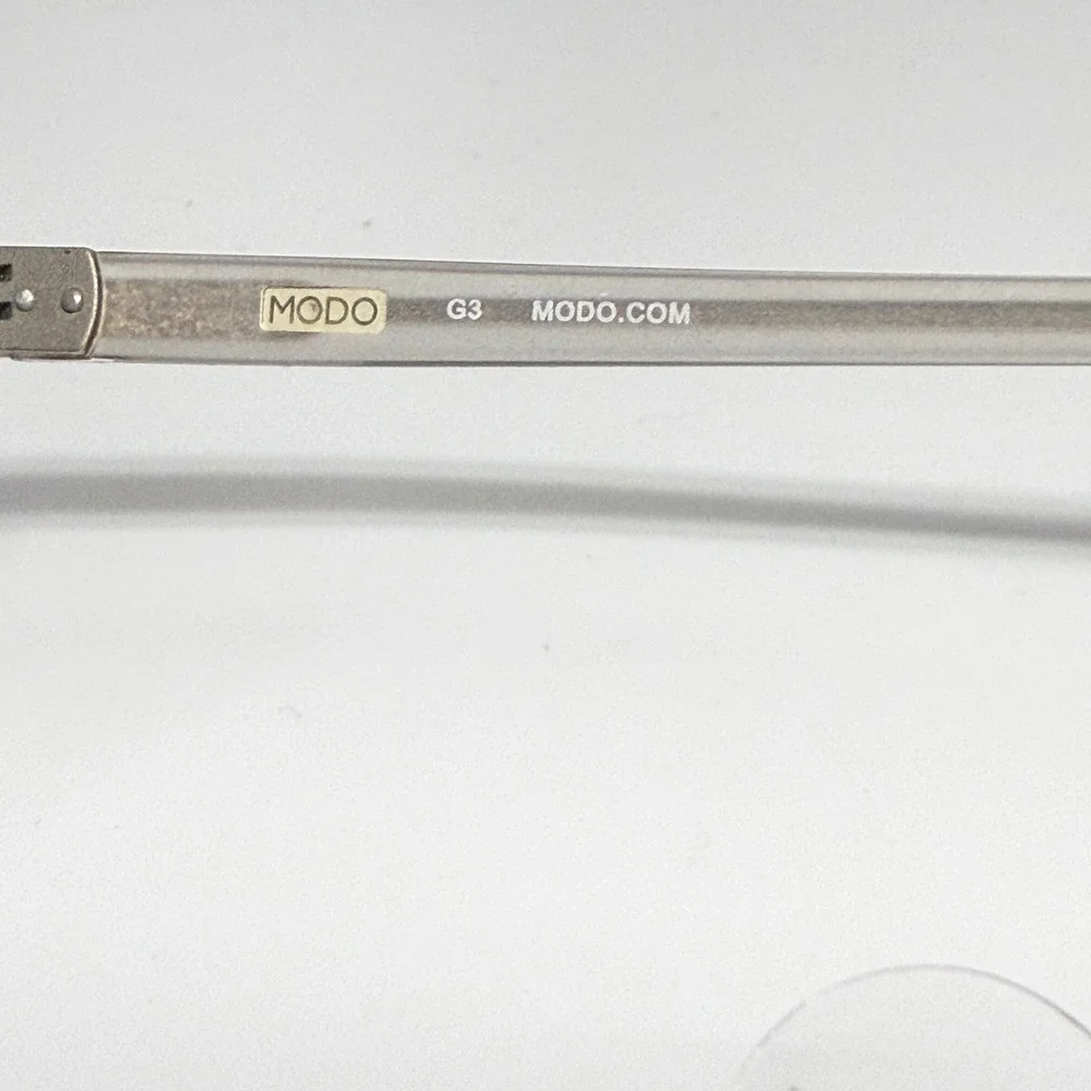 Modo‎ 6531 GRYCR Clear Grey Eyeglasses Frames 52-18-140 G3 Full Rim Rectangular